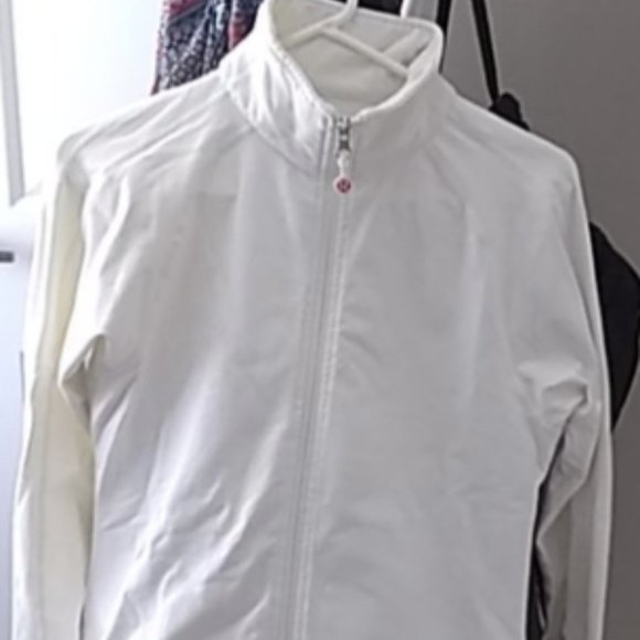 lululemon athletica Jackets & Blazers - White lulu lemon zip up - Reposh